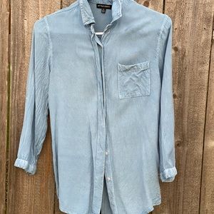 Long sleeve denim blouse